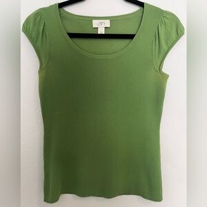 LOFT Green Short Sleeve Top